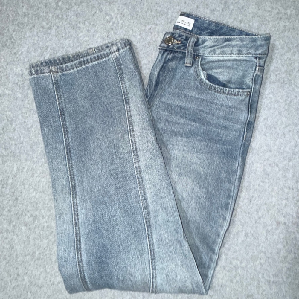YMI Jeans Womens Relaxed Fit Light Wash Denim Straight Leg Pants Size 3 26